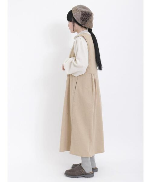 Samansa Mos2（サマンサ モスモス）の「ダブル釦ジレワンピース（ワンピース・レディース・キャメル/チャコールグレー/ブラック/ベージュ・F）」の22枚目の写真