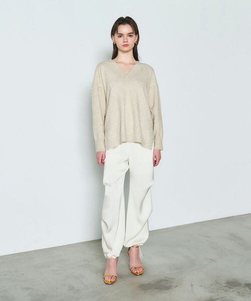 ダイヤグラム今期ラメセーター Diagram（ダイアグラム）の「ラメVネックニットトップ（ニット