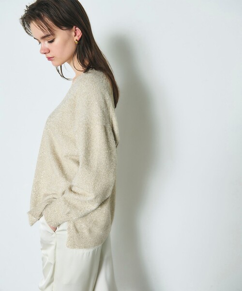 Diagram（ダイアグラム）の「ラメVネックニットトップ（ニット