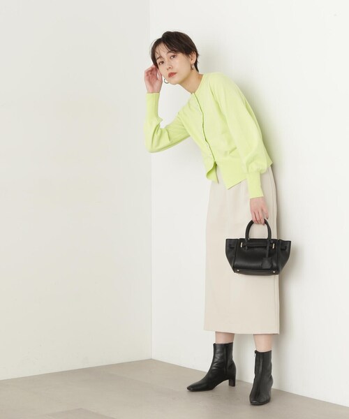 N.（N. Natural Beauty Basic）（エヌエヌナチュラルビューティーベーシック）の「【S Size Line】◆ダブルダーツタイトスカート（スカート・レディース・ホワイト/チャコール・SMALL/MEDIUM）」の14枚目の写真