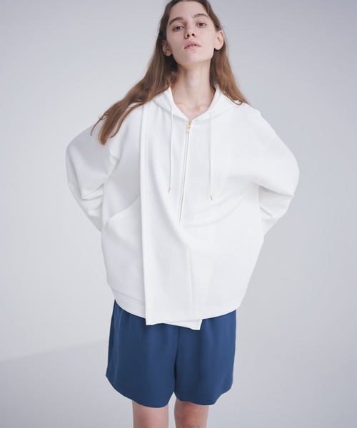 CULLNI（クルニ）の「24-SS-038 / Double Knit Asymmetrical Half Zip