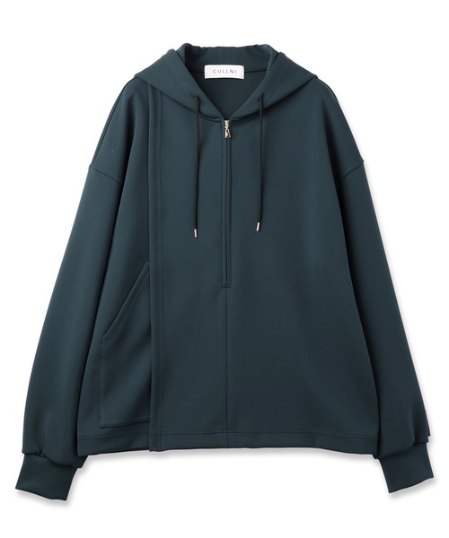CULLNI（クルニ）の「24-SS-038 / Double Knit Asymmetrical Half Zip
