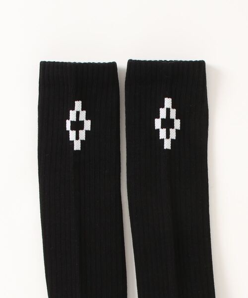 MARCELO BURLON(マルセロ・バーロン)の「/MARCELO BURLON/デザインソックス(ソックス/靴下・メンズ・ブラック/オレンジ・FREE)」の3枚目の写真