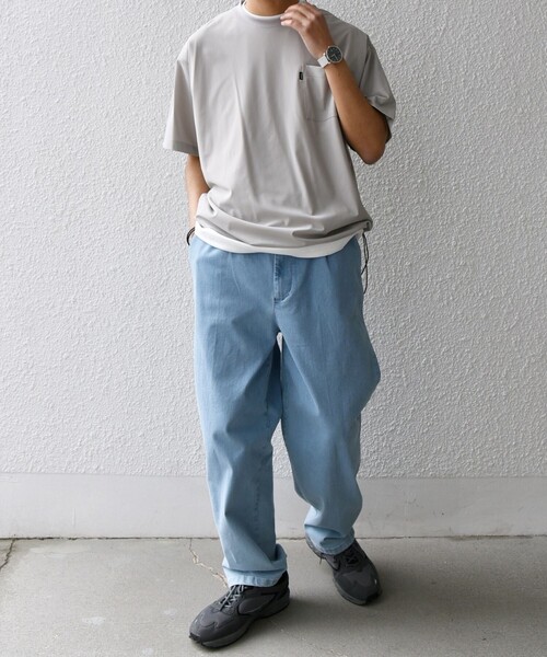 SHIPS any（シップス エニィ）の「SHIPS any: ベターコットン 1タック ストレッチ イージー バギー デニム パンツ◇（デニムパンツ・メンズ・ネイビー/ダークグレー/ブルー/グレー・MEDIUM/LARGE）」の15枚目の写真