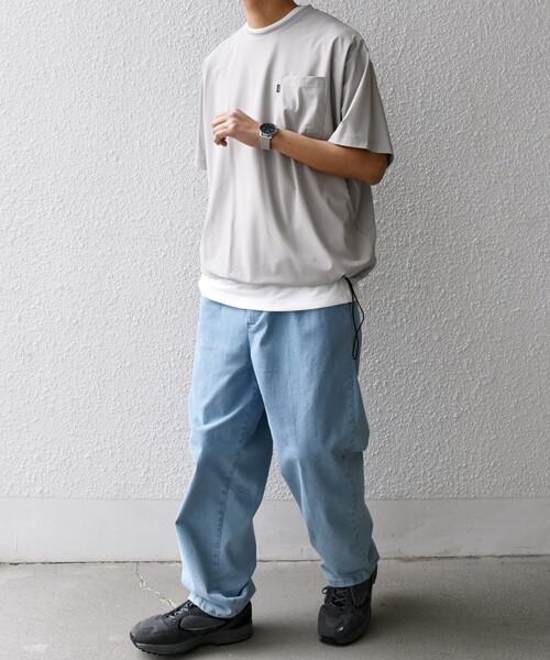 SHIPS any（シップス エニィ）の「SHIPS any: ベターコットン 1タック ストレッチ イージー バギー デニム パンツ◇（デニムパンツ・メンズ・ネイビー/ダークグレー/ブルー/グレー・MEDIUM/LARGE）」の16枚目の写真