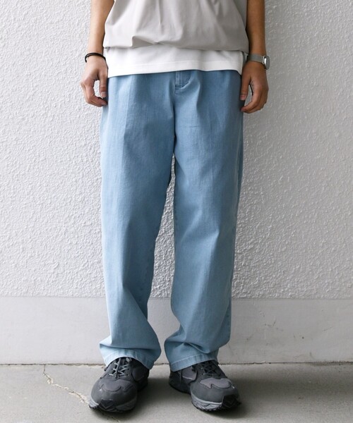 SHIPS any（シップス エニィ）の「SHIPS any: ベターコットン 1タック ストレッチ イージー バギー デニム パンツ◇（デニムパンツ・メンズ・ネイビー/ダークグレー/ブルー/グレー・MEDIUM/LARGE）」の17枚目の写真
