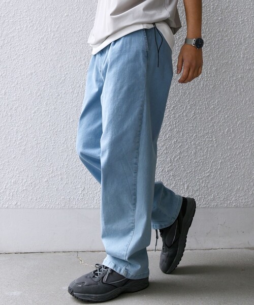 SHIPS any（シップス エニィ）の「SHIPS any: ベターコットン 1タック ストレッチ イージー バギー デニム パンツ◇（デニムパンツ・メンズ・ネイビー/ダークグレー/ブルー/グレー・MEDIUM/LARGE）」の18枚目の写真