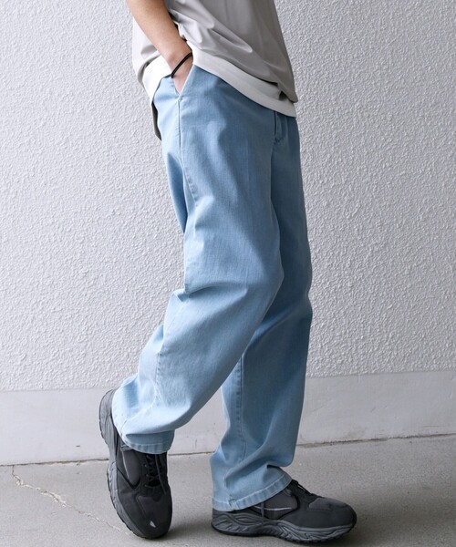 SHIPS any（シップス エニィ）の「SHIPS any: ベターコットン 1タック ストレッチ イージー バギー デニム パンツ◇（デニムパンツ・メンズ・ネイビー/ダークグレー/ブルー/グレー・MEDIUM/LARGE）」の19枚目の写真