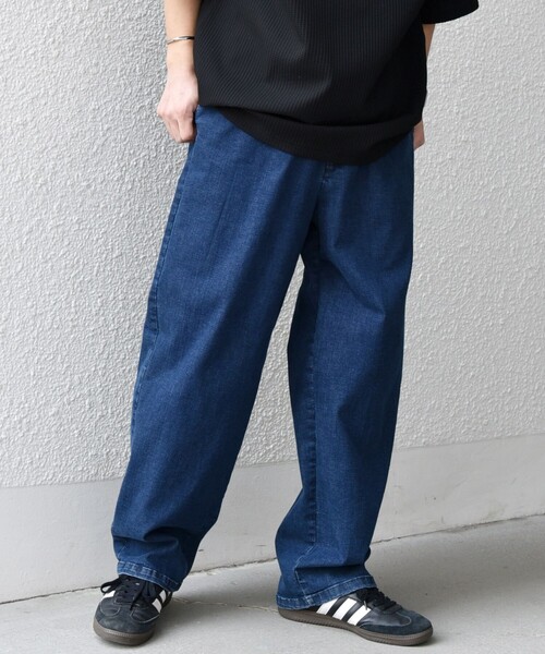 ゆでたまご　ビアズリー ストレッチバギーデニムパンツ ゆでたまご様専用 ビアズリー ストレッチバギーデニムパンツ