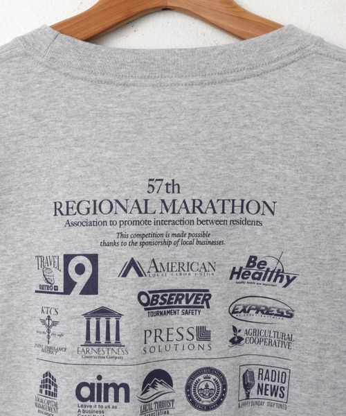 ANME(アンメ)の「企業ロゴプリント長袖Tシャツ(Tシャツ/カットソー・レディース・オートミール/チャコールグレー/グレー/オフホワイト/ネイビー・M/L)」の19枚目の写真