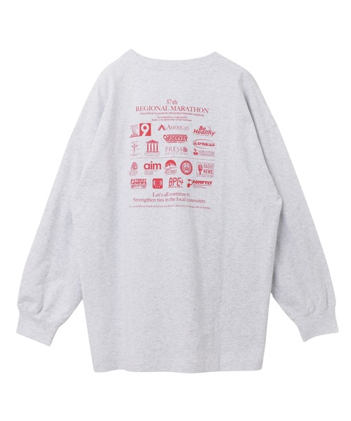 セール】企業ロゴプリント長袖Tシャツ（Tシャツ/カットソー）｜ANME