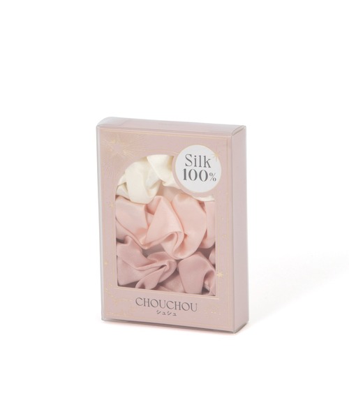 Francfranc（フランフラン）の「シルク ヘアゴム 3個セット ピンク（その他ボディ・ヘアケア・レディース・ピンク・FREE）」の7枚目の写真