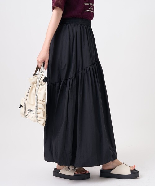 FREAK'S STORE（フリークスストア）の「パフバルーンスカート/フレアスカート（スカート・レディース・オフホワイト/ブラック/オリーブ/レッド・ﾌﾘ-）」の9枚目の写真