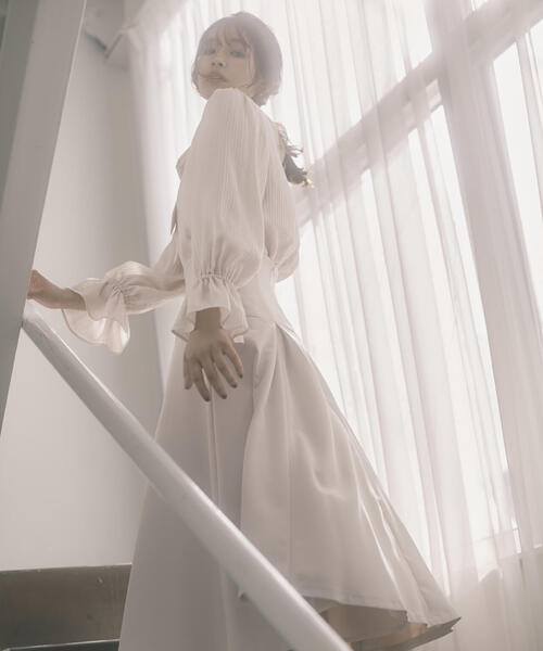 PROPORTION BODY DRESSING（プロポーションボディドレッシング）の「タックスカート / 1214120301（スカート・レディース・ピンク/オフホワイト/ブラック・X-SMALL/SMALL/MEDIUM）」の12枚目の写真