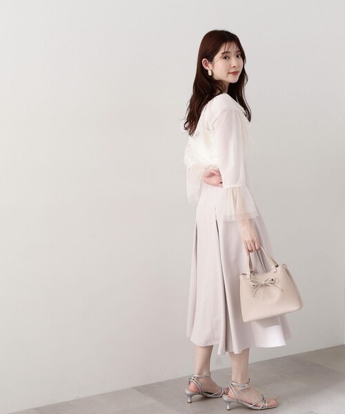 PROPORTION BODY DRESSING（プロポーションボディドレッシング）の「タックスカート / 1214120301（スカート・レディース・ピンク/オフホワイト/ブラック・X-SMALL/SMALL/MEDIUM）」の16枚目の写真