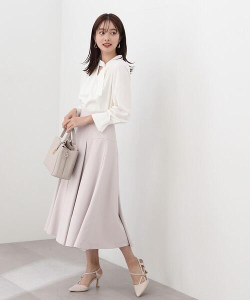 PROPORTION BODY DRESSING（プロポーションボディドレッシング）の「タックスカート / 1214120301（スカート・レディース・ピンク/オフホワイト/ブラック・X-SMALL/SMALL/MEDIUM）」の2枚目の写真