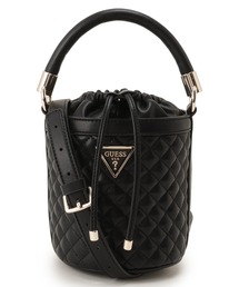 Guess | RIANEE Quilt Drawstring Bucket クロスボディバッグ レディース(ショルダーバッグ)