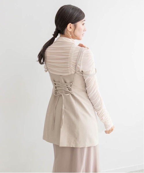 RANDA（ランダ）の「ビスチェセットスカート（スカート・レディース・グレー/ピンク・1/0）」の19枚目の写真