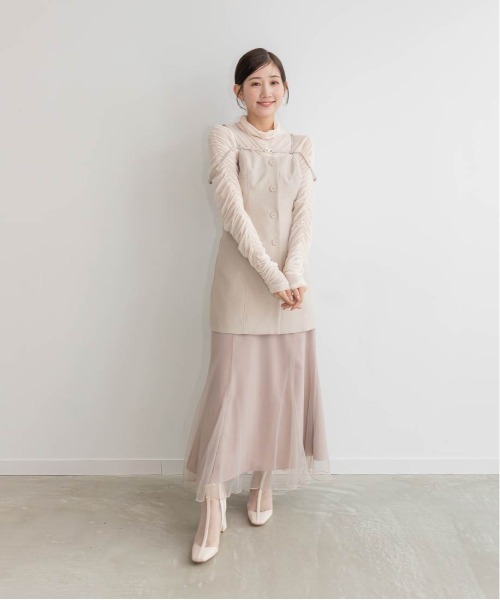 RANDA（ランダ）の「ビスチェセットスカート（スカート・レディース・グレー/ピンク・1/0）」の21枚目の写真