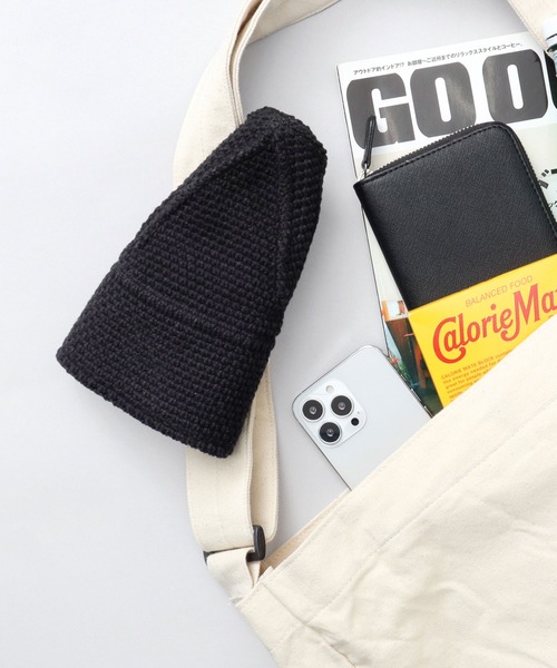 Basiquenti（ベーシックエンティ）の「ニット セーラーハット ドローコードアジャスター付き（ハット・メンズ・カーキ/ブラック・FREE）」の10枚目の写真