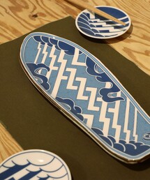 TOKYO CULTUART by BEAMS（トウキョウカルチャートバイビームス）の「九九谷 × KIZM / スケートデッキ皿（食器・メンズ）」