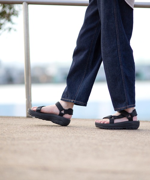 welleg（ウェレッグ）の「厚底 ベルクロ スポーツサンダル（サンダル・レディース・ブラック/ピンクベージュ/アイボリー・3L/LL/L/M/S）」の9枚目の写真