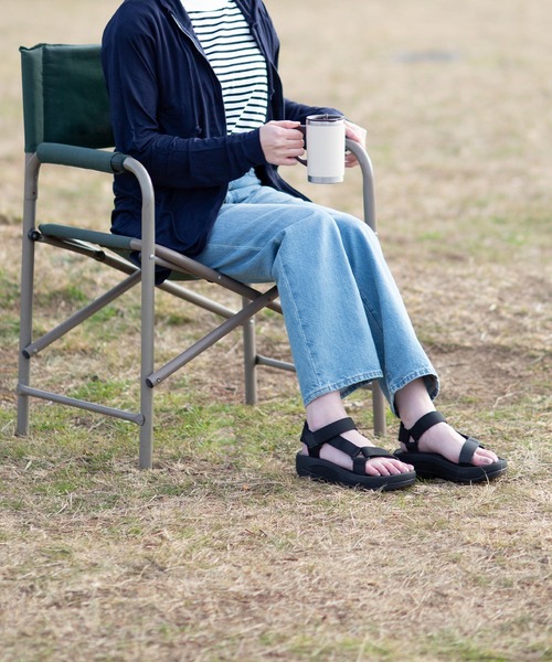 welleg（ウェレッグ）の「厚底 ベルクロ スポーツサンダル（サンダル・レディース・ブラック/ピンクベージュ/アイボリー・3L/LL/L/M/S）」の15枚目の写真