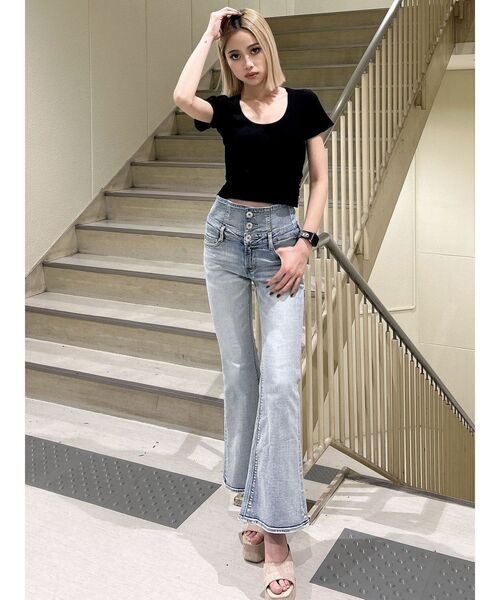 GYDA(ジェイダ)の「レオパードバックリボントップス(Tシャツ/カットソー・レディース・オフホワイト/ブラック・FREE)」の14枚目の写真