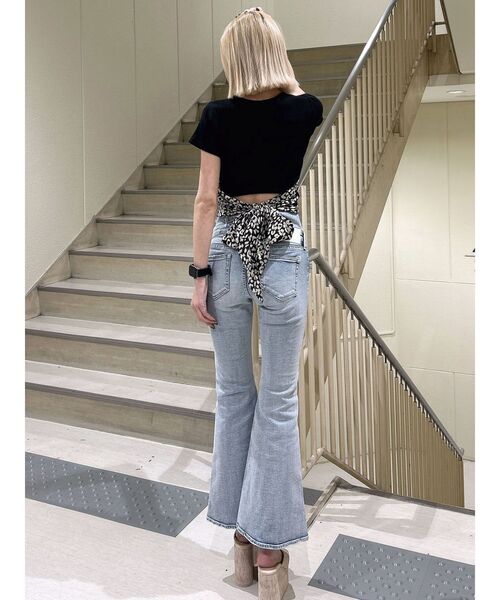 GYDA(ジェイダ)の「レオパードバックリボントップス(Tシャツ/カットソー・レディース・オフホワイト/ブラック・FREE)」の16枚目の写真