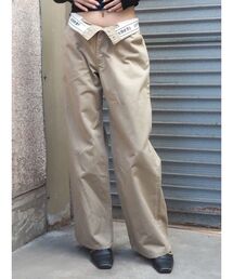 EVRIS | ウエストロゴワイドパンツ(その他パンツ)