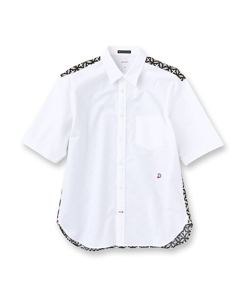 DRESSTERIOR(ドレステリア)の「オーバーラップサークル コンビショートスリーブシャツ(シャツ/ブラウス・メンズ・グレー系/ベージュ系・90/91/92/94)」の14枚目の写真