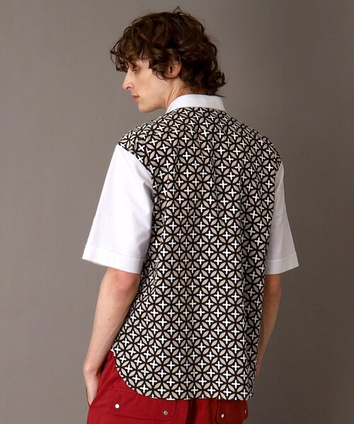 DRESSTERIOR(ドレステリア)の「オーバーラップサークル コンビショートスリーブシャツ(シャツ/ブラウス・メンズ・グレー系/ベージュ系・90/91/92/94)」の13枚目の写真