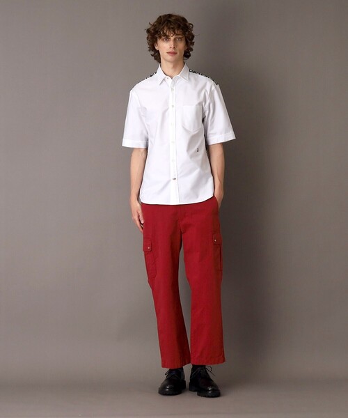 DRESSTERIOR(ドレステリア)の「オーバーラップサークル コンビショートスリーブシャツ(シャツ/ブラウス・メンズ・グレー系/ベージュ系・90/91/92/94)」の12枚目の写真