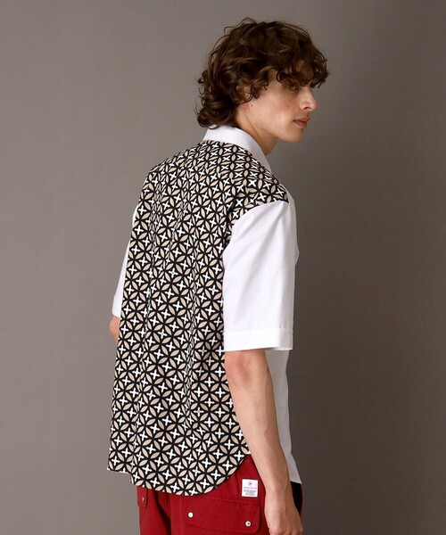 DRESSTERIOR(ドレステリア)の「オーバーラップサークル コンビショートスリーブシャツ(シャツ/ブラウス・メンズ・グレー系/ベージュ系・90/91/92/94)」の11枚目の写真