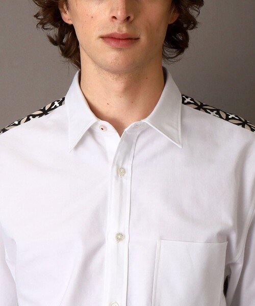 DRESSTERIOR(ドレステリア)の「オーバーラップサークル コンビショートスリーブシャツ(シャツ/ブラウス・メンズ・グレー系/ベージュ系・90/91/92/94)」の8枚目の写真