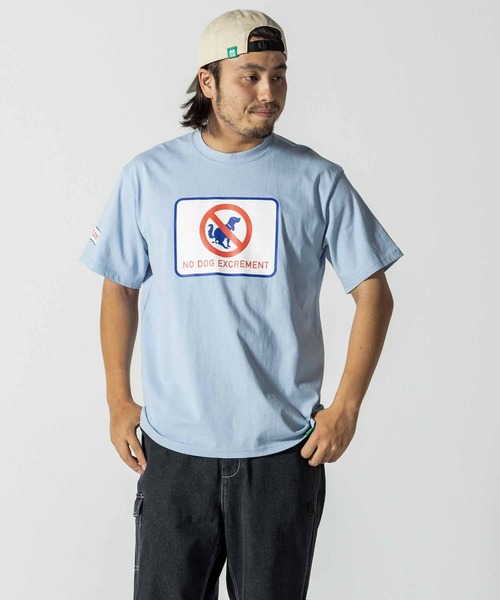 INHABITANT(インハビタント)の「inhabitant(インハビタント)リバイバル ドックプリント 半袖Tシャツ(Tシャツ/カットソー・メンズ・ブラック/ライトブルー/グリーン/ホワイト・L/M)」の4枚目の写真