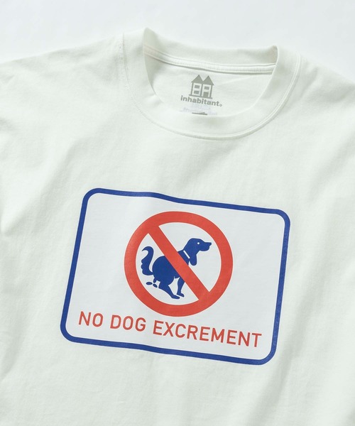 INHABITANT(インハビタント)の「inhabitant(インハビタント)リバイバル ドックプリント 半袖Tシャツ(Tシャツ/カットソー・メンズ・ブラック/ライトブルー/グリーン/ホワイト・L/M)」の9枚目の写真