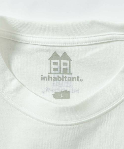 INHABITANT(インハビタント)の「inhabitant(インハビタント)リバイバル ドックプリント 半袖Tシャツ(Tシャツ/カットソー・メンズ・ブラック/ライトブルー/グリーン/ホワイト・L/M)」の7枚目の写真