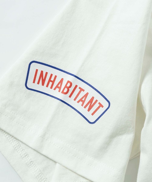 INHABITANT(インハビタント)の「inhabitant(インハビタント)リバイバル ドックプリント 半袖Tシャツ(Tシャツ/カットソー・メンズ・ブラック/ライトブルー/グリーン/ホワイト・L/M)」の6枚目の写真