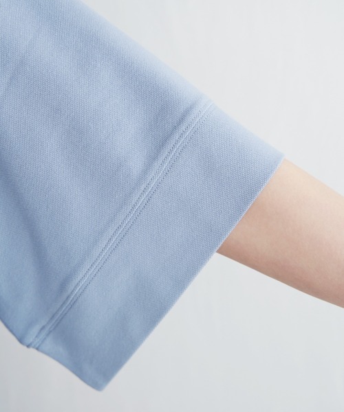 ikka（イッカ）の「【親子コーデ】鹿の子スピンドルプルオーバー（Tシャツ/カットソー・レディース・ブルー/オフホワイト/グリーン/ライトグレー/ネイビー/オレンジ・M/L/S）」の15枚目の写真