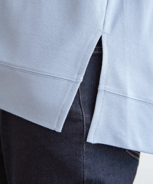 ikka（イッカ）の「【親子コーデ】鹿の子スピンドルプルオーバー（Tシャツ/カットソー・レディース・ブルー/オフホワイト/グリーン/ライトグレー/ネイビー/オレンジ・M/L/S）」の16枚目の写真