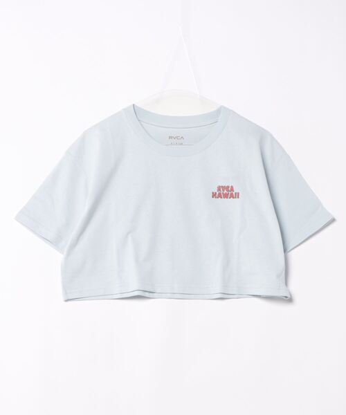 RVCA(ルーカ)の「RVCA レディース HAPPY HOUR ST Tシャツ 【2024年春夏モデル】/ルーカワンポイントロゴ半袖バックプリントクロップドTシャツ(Tシャツ/カットソー・レディース・ブルー系その他/アイボリー/レッド系その他・SMALL/MEDIUM)」の3枚目の写真
