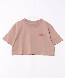 RVCA レディース HAPPY HOUR ST Tシャツ 【2024年春夏モデル】/ルーカワンポイントロゴ半袖バックプリントクロップドTシャツ