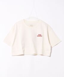 RVCA レディース HAPPY HOUR ST Tシャツ 【2024年春夏モデル】/ルーカワンポイントロゴ半袖バックプリントクロップドTシャツ