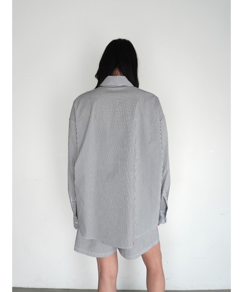 ENCIRCLE(エンサークル)の「【ENCIRCLE/エンサークル】Go to stripe shirt/ゴートゥーストライプシャツ(シャツ/ブラウス・レディース・ストライプ・3/2/1)」の4枚目の写真