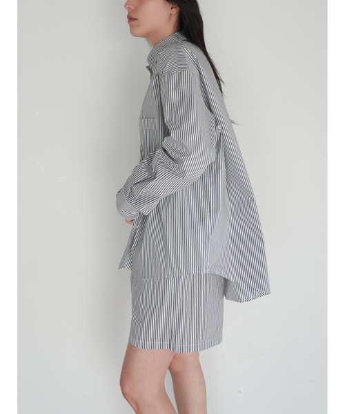 ENCIRCLE(エンサークル)の「【ENCIRCLE/エンサークル】Go to stripe shirt/ゴートゥーストライプシャツ(シャツ/ブラウス・レディース・ストライプ・3/2/1)」の5枚目の写真