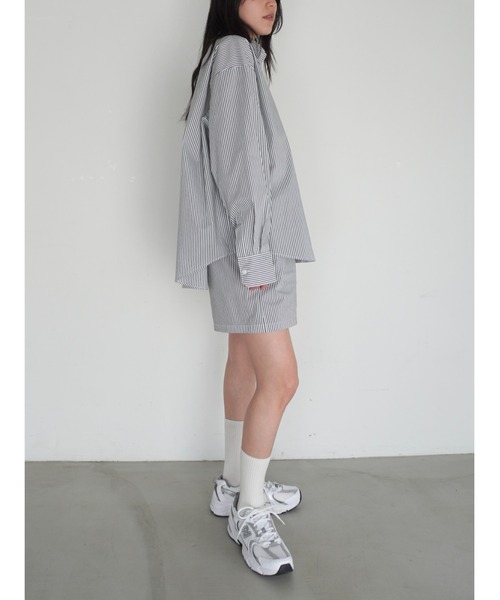 ENCIRCLE(エンサークル)の「【ENCIRCLE/エンサークル】Go to stripe shirt/ゴートゥーストライプシャツ(シャツ/ブラウス・レディース・ストライプ・3/2/1)」の6枚目の写真