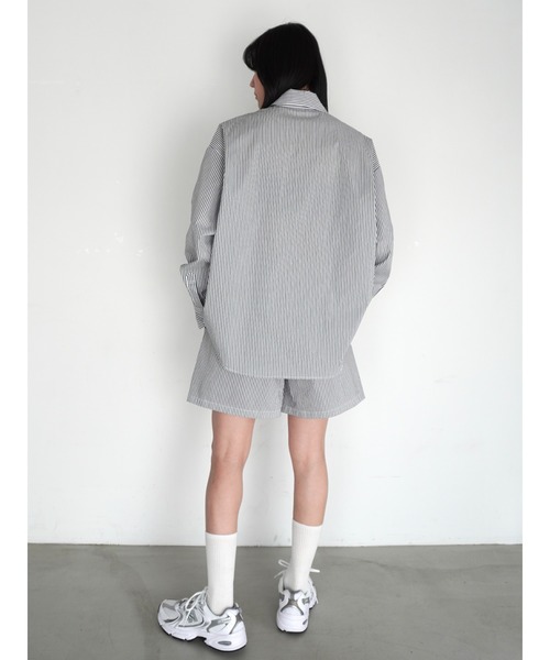 ENCIRCLE(エンサークル)の「【ENCIRCLE/エンサークル】Go to stripe shirt/ゴートゥーストライプシャツ(シャツ/ブラウス・レディース・ストライプ・3/2/1)」の7枚目の写真