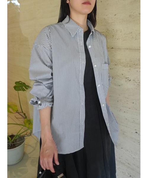 ENCIRCLE(エンサークル)の「【ENCIRCLE/エンサークル】Go to stripe shirt/ゴートゥーストライプシャツ(シャツ/ブラウス・レディース・ストライプ・3/2/1)」の14枚目の写真