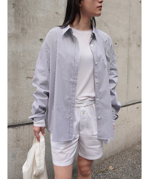 ENCIRCLE(エンサークル)の「【ENCIRCLE/エンサークル】Go to stripe shirt/ゴートゥーストライプシャツ(シャツ/ブラウス・レディース・ストライプ・3/2/1)」の18枚目の写真